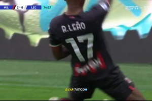 [进球视频] 莱奥长途奔袭破门梅开二度，米兰2-0领先