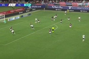 意甲首轮-吉鲁传射普利西奇意甲首球 AC米兰2-0博洛尼亚取开门红