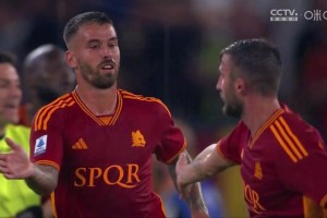 [进球视频] 罗马补时扳回一城！斯皮纳佐拉内切射门折射入网！