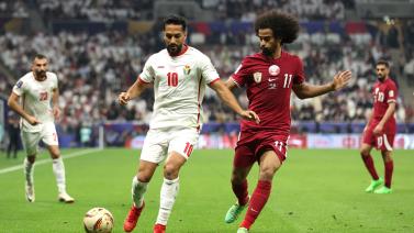 足球之夜-卡塔尔队和约旦队的冲冠之路