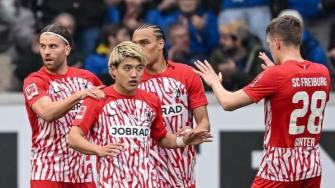 德甲-堂安律制胜球 弗赖堡1-0达姆施塔特