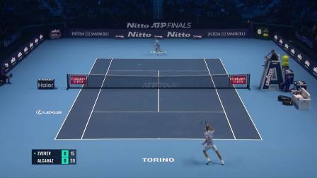 ATP年终总决赛小组赛：兹维列夫2-0阿尔卡拉斯，三战全胜头名晋级