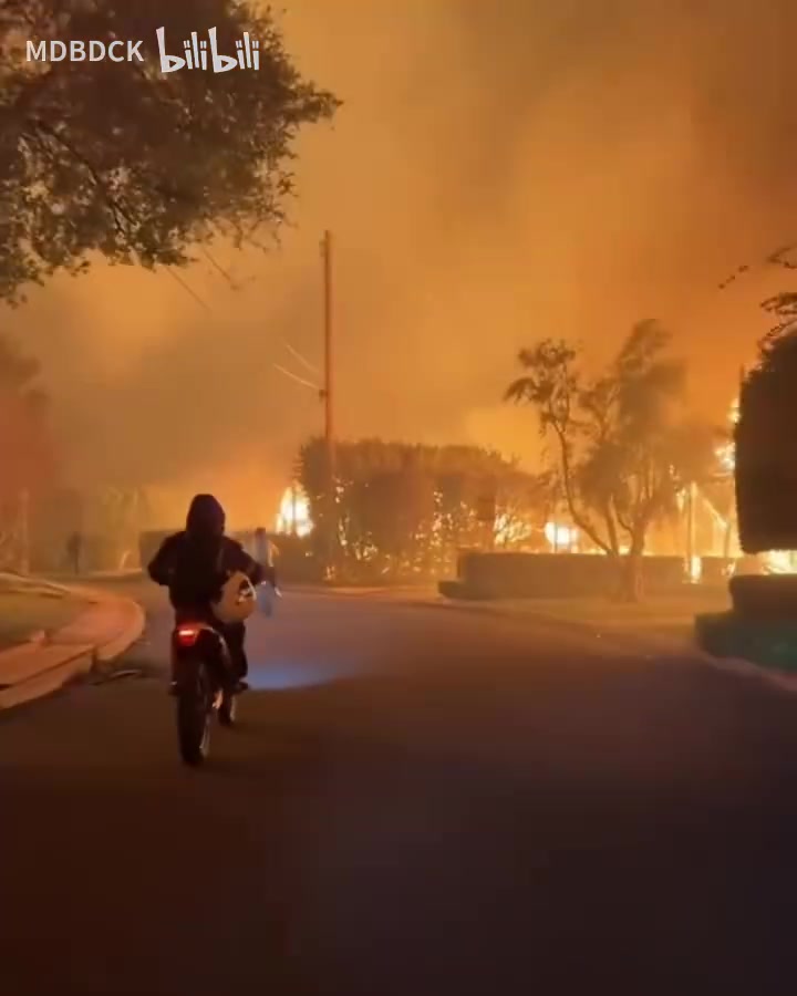 [精彩剪辑]被烧毁的豪车！洛杉矶山火中，烧掉了许多稀有经典车