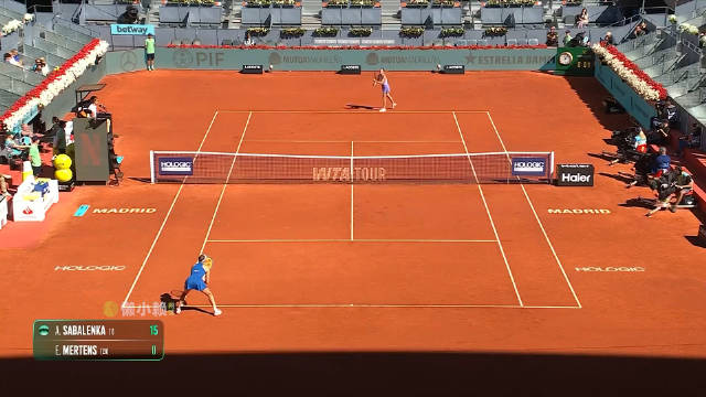 04月27日WTA1000马德里站第三轮 萨巴伦卡2-1梅尔滕斯 全场集锦