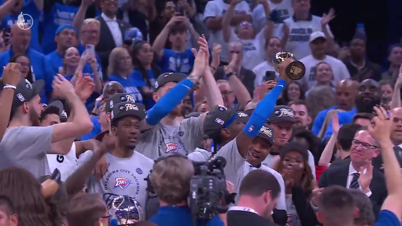 【NBA】新晋雷神SGA荣获西决MVP，雷霆主场球迷高呼MV