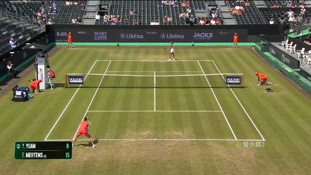 06月13日WTA250斯海尔托亨博斯站1/4决赛 袁悦 - 梅尔滕斯 精彩镜头