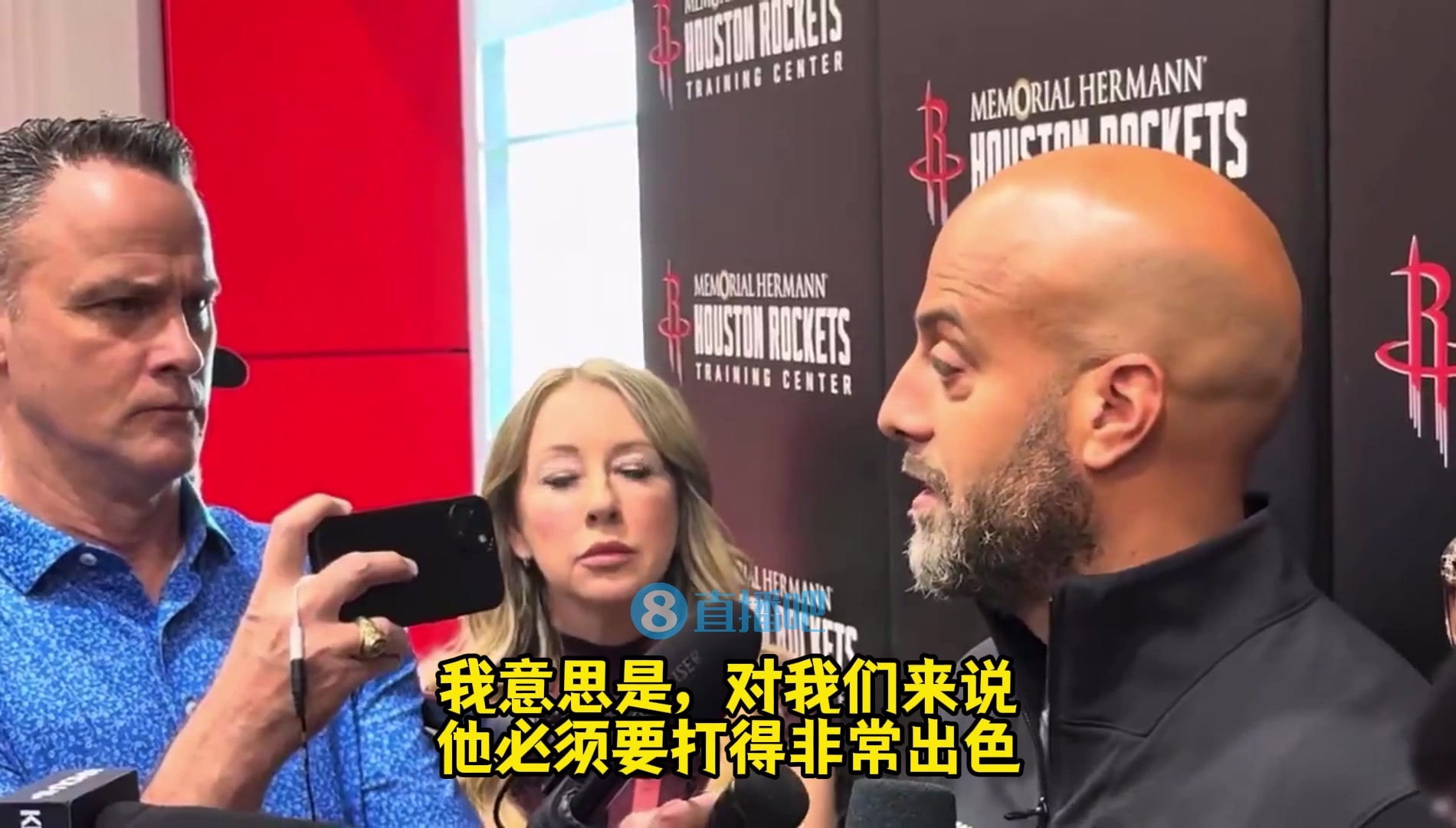 斯通：谢泼德得为我们打出非常出色的表现！必须的！仅此而已~