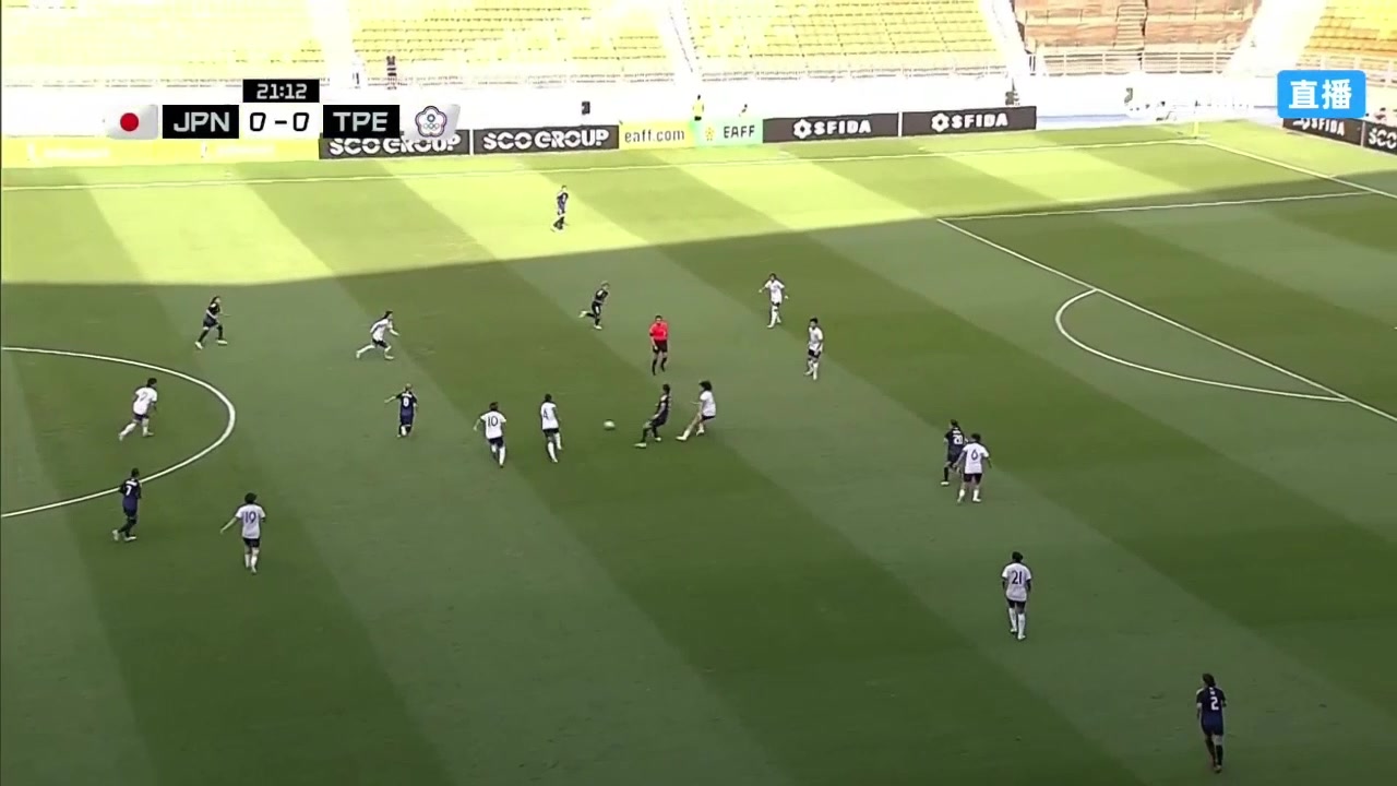【球迷看点】日本精彩团队配合破门，日本女足1-0领先中国台北女足