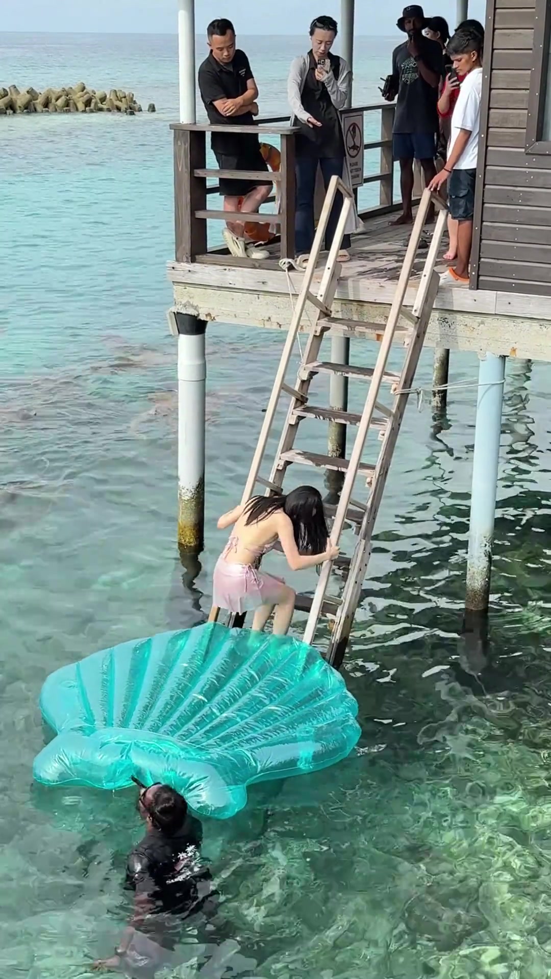 对她来说，马尔代夫的体验只有0次和无数次！