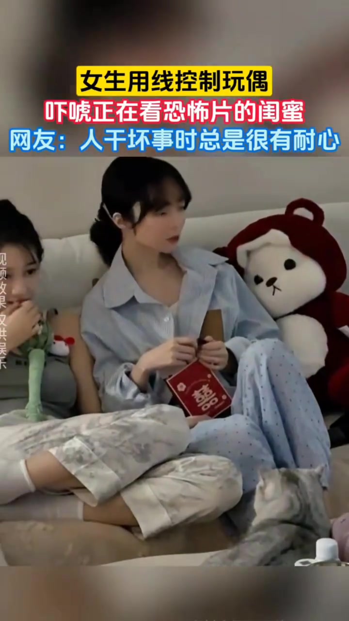 女生用线控制木偶合伙骗闺蜜，结局舒适了...