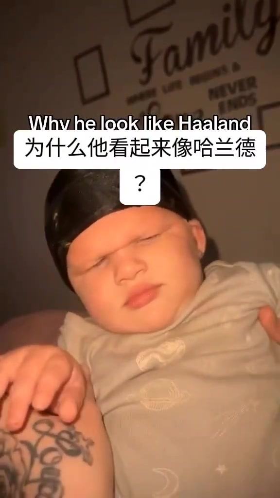 我就说哈兰德肯定捐过，这金发碧眼还没有眉毛简直一模一样