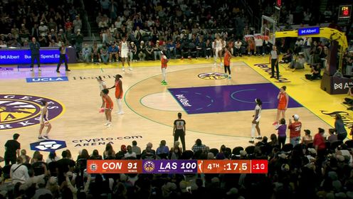08月08日WNBA常规赛 康涅狄格太阳91-102洛杉矶火花 全场集锦