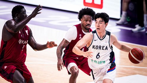 男篮亚洲杯小组赛 韩国男篮 97 - 83 卡塔尔男篮 全场集锦
