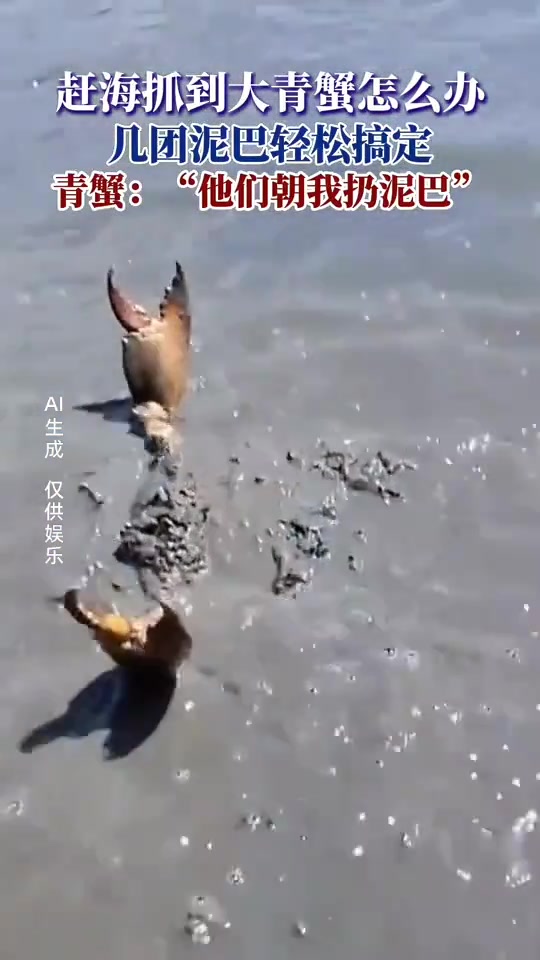 碰到两斤重的大青蟹，教你怎样空手抓
