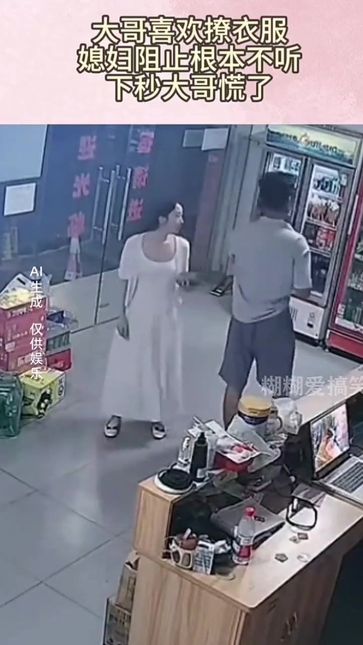 大哥喜欢撩衣服，劝阻无效媳妇竟然想学习大哥操作！