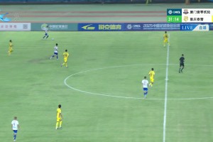 中冠-厦门壹零贰陆2-1重庆春蕾 杜金龙任意球直接破门