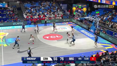 08月31日男篮美洲杯半决赛 加拿大男篮 73 - 83 阿根廷男篮 全场集锦