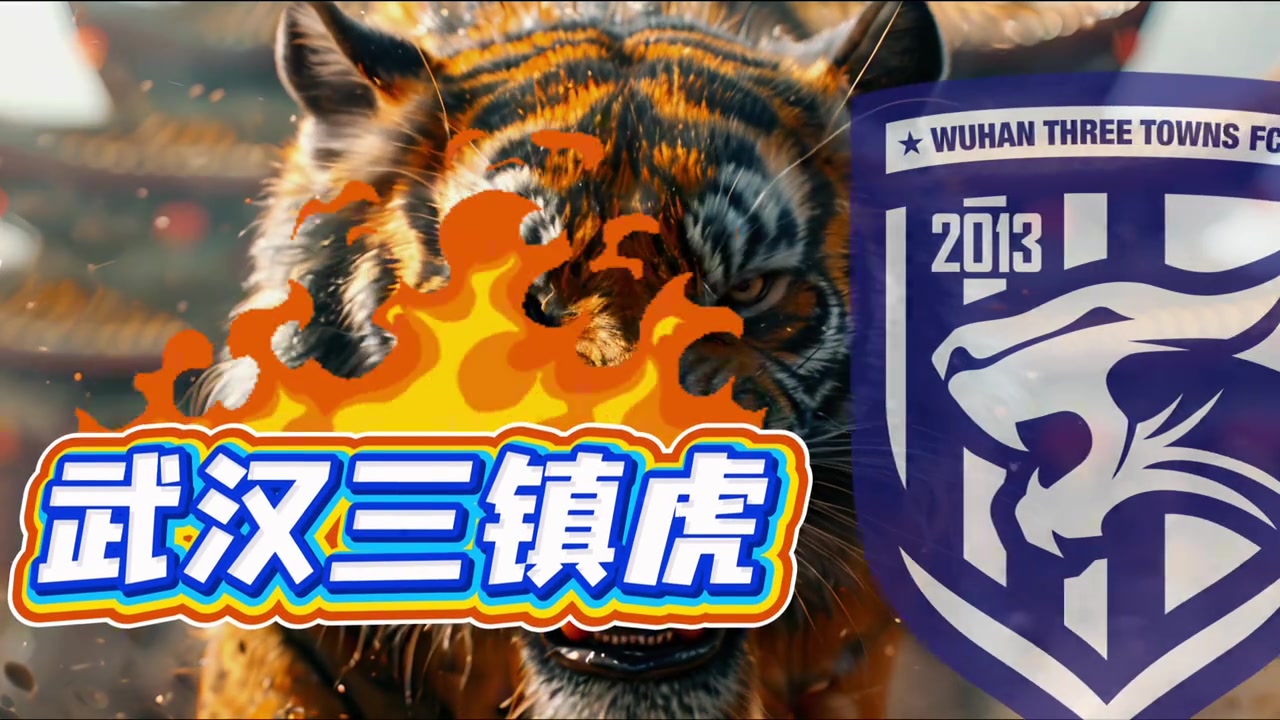 【足球】玩的还挺好！三镇和申花赛前，两队吉祥物相约打卡武汉各