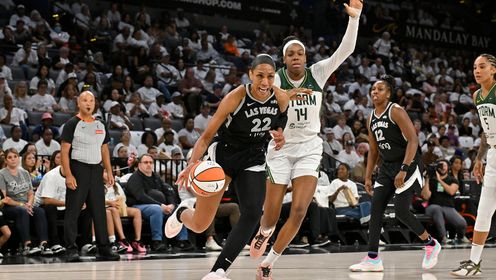 09月15日WNBA季后赛首轮G1 西雅图风暴77-102拉斯维加斯王牌 全场集锦