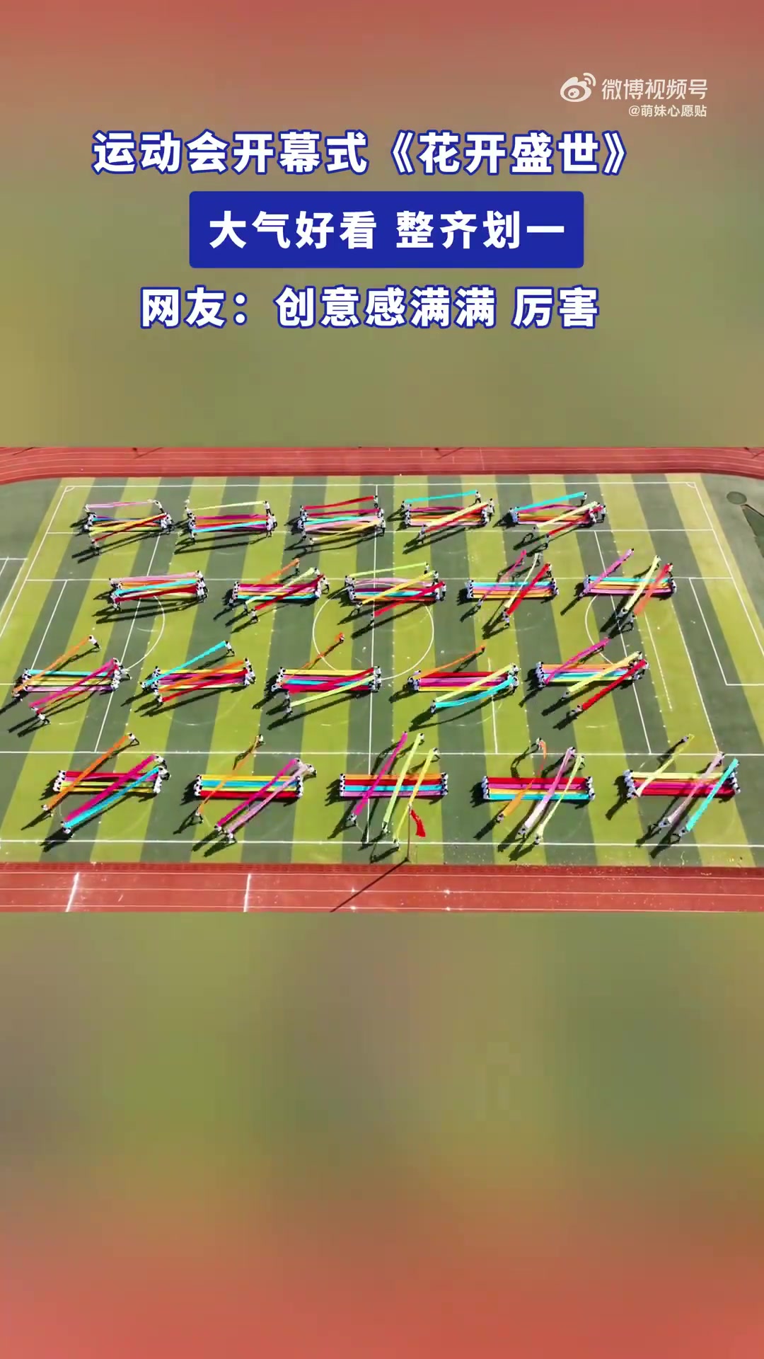 运动会开幕式《花开盛世》，大气好看，整齐划一