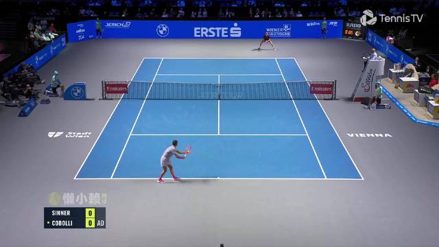 ATP维也纳赛R2：头号种子辛纳以6-2/7-6(4)战胜科博利