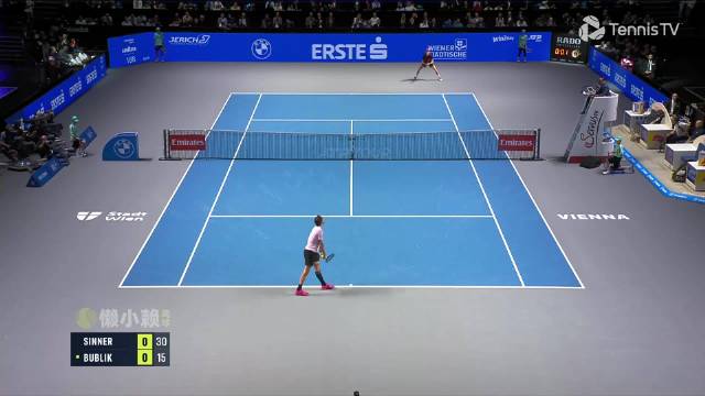 10月25日ATP500维也纳站男单1/4决赛 辛纳 - 布勃利克 全场集锦