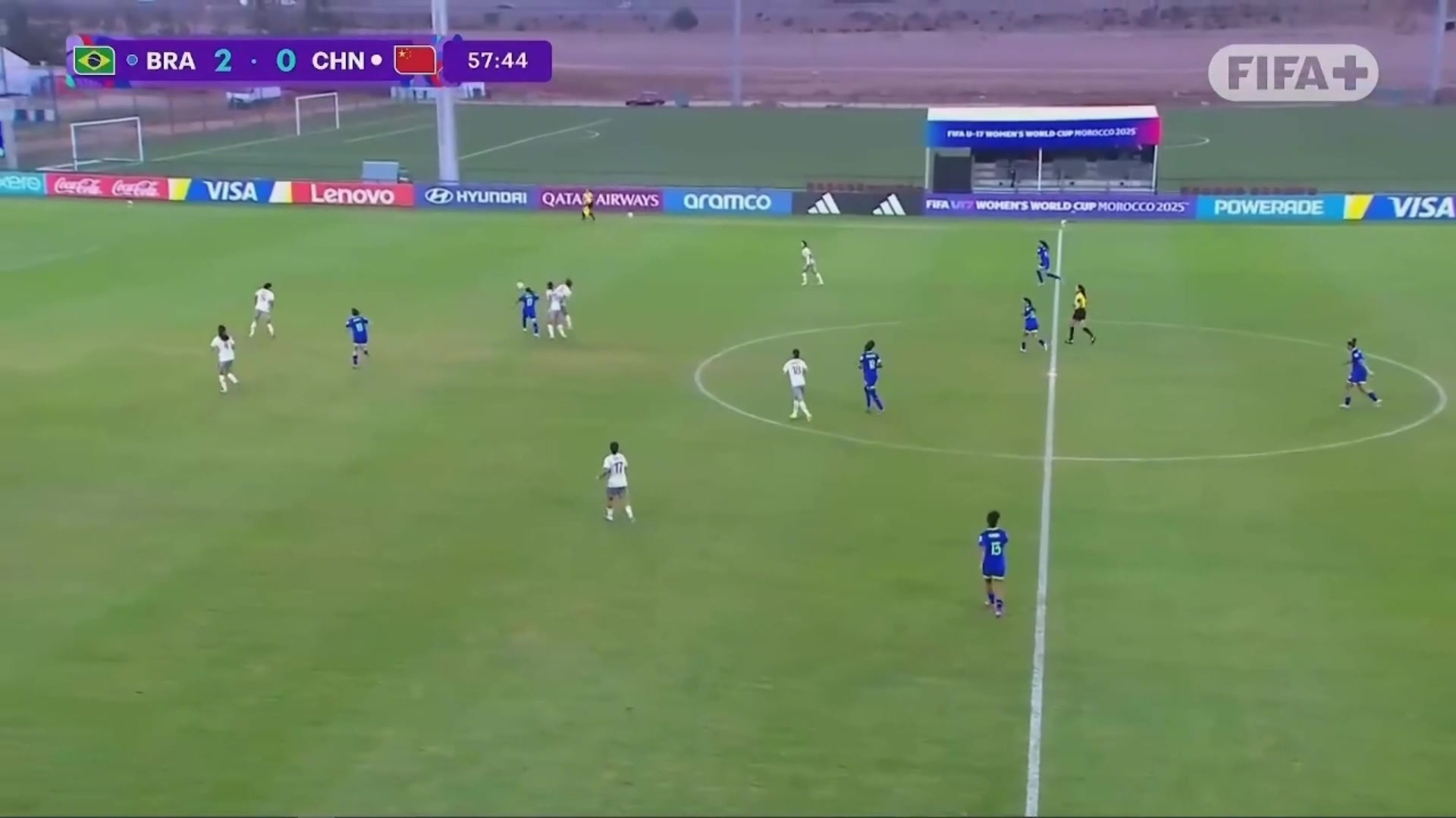 又被进了！U17女足第58分钟再丢一球，0-3落后巴西女足！