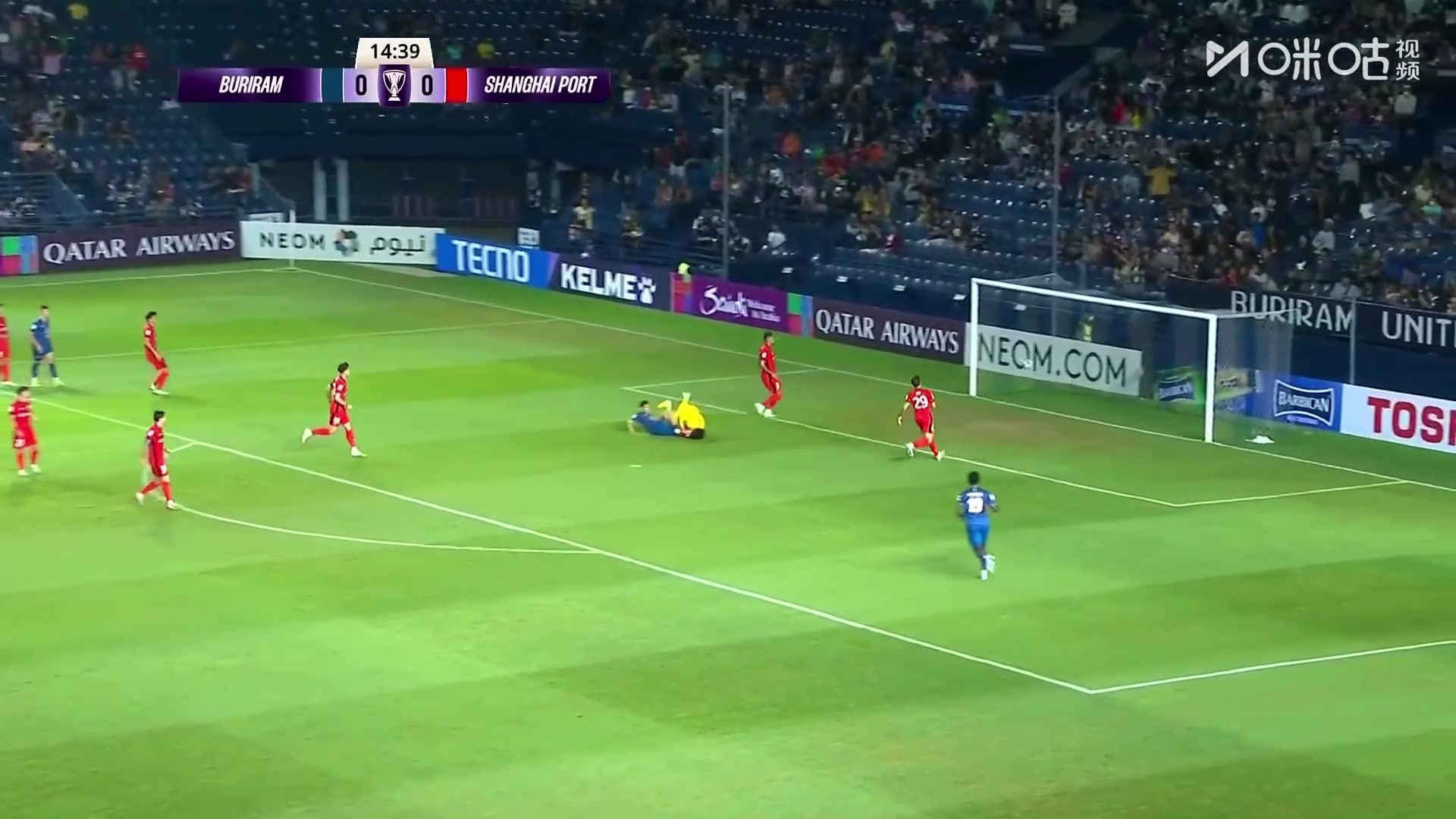 泰國(guó)球隊(duì)現(xiàn)在配合這么細(xì)膩??素巴猜破門(mén)，海港0-1落后