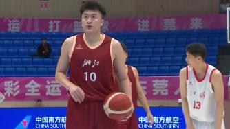 11月04日全运男篮小组赛 江苏全运男篮59-82浙江全运男篮 集锦