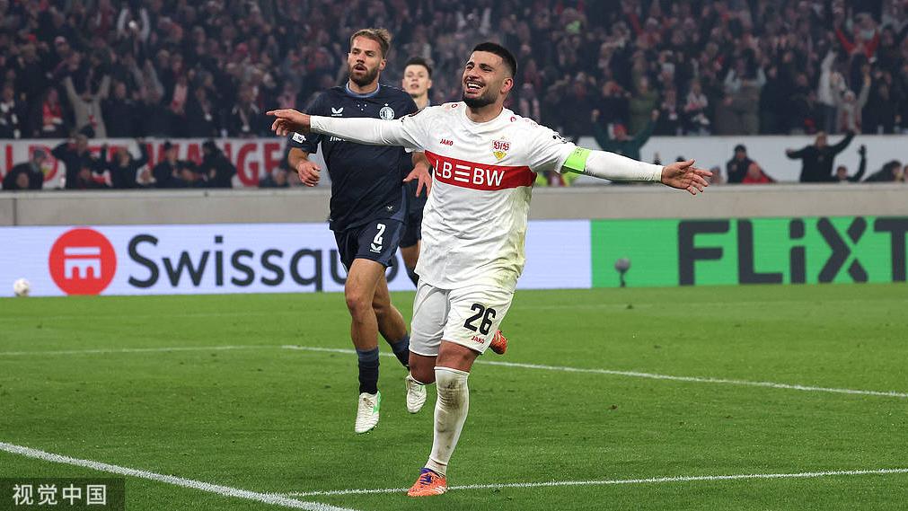 欧联杯-埃尔哈努斯破门 斯图加特2-0费耶诺德