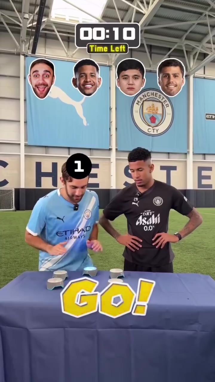 【推荐】罗德里认真了！曼城球员的反应力挑战！谁能战胜这个博主？