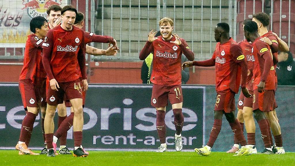 欧联-泰尔齐奇传射 萨尔茨堡红牛2-0前进之鹰