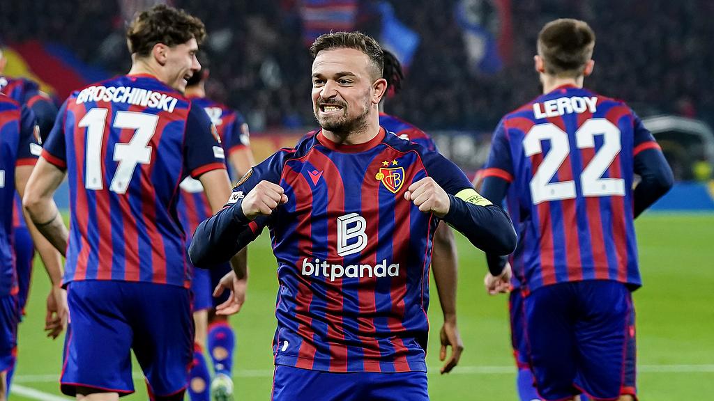 欧联-沙奇里两射一传 巴塞尔3-1布加勒斯特星