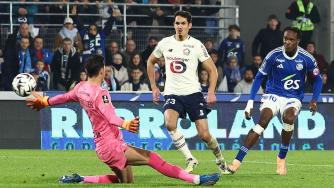 法甲-埃梅加梅开二度 斯特拉斯堡2-0十人里尔升第四