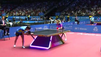 11月13日全运会乒乓球女单1/8决赛 王曼昱4-1钱天一 全场集锦