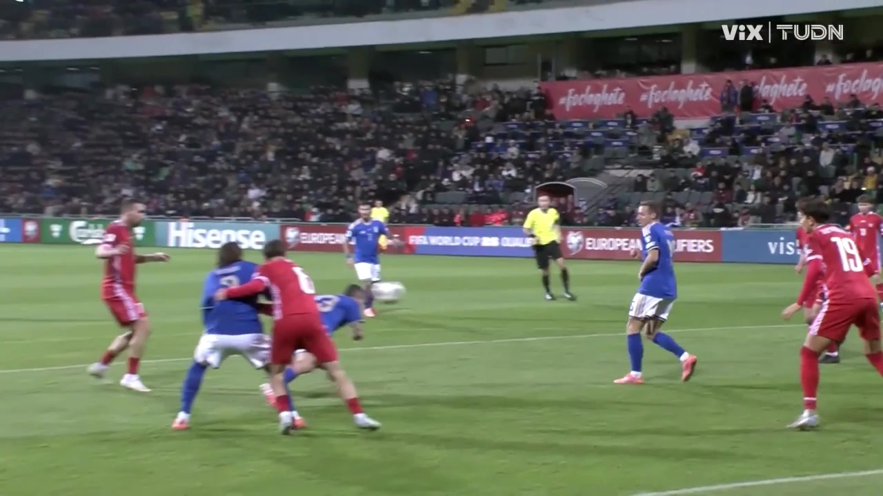 【集锦】世预赛-最后时刻连进2球 意大利2-0摩尔多瓦直接出线渺茫