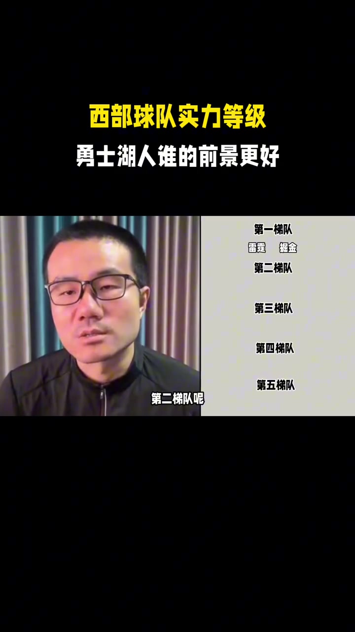 西部球队实力划分？徐静雨:雷霆掘金第1档，湖人第3档，勇士第4档