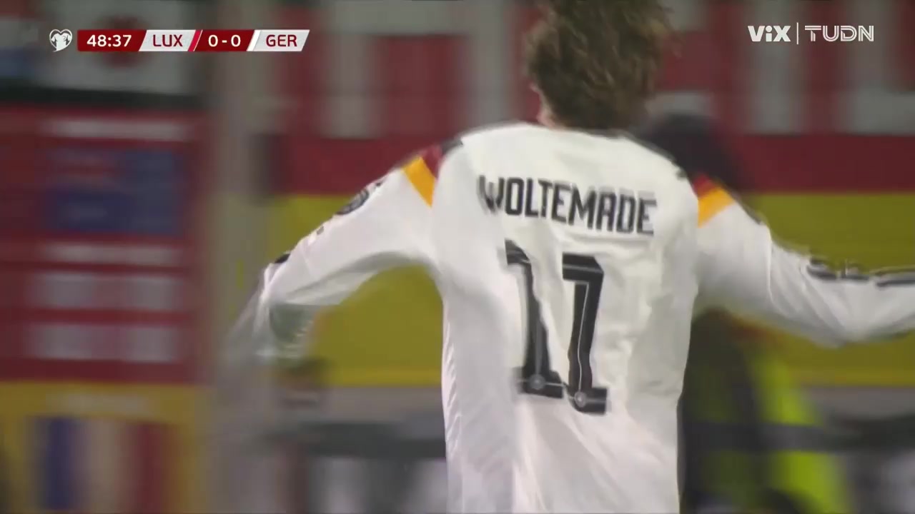 德国打破僵局!萨内传中送助攻,沃尔特马德铲射破门!