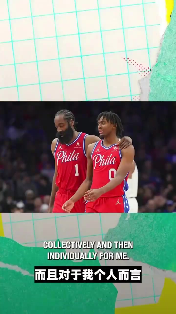 [今日视频]马克西23年：哈登就像是我的老大哥，我很感激他对我的指导！