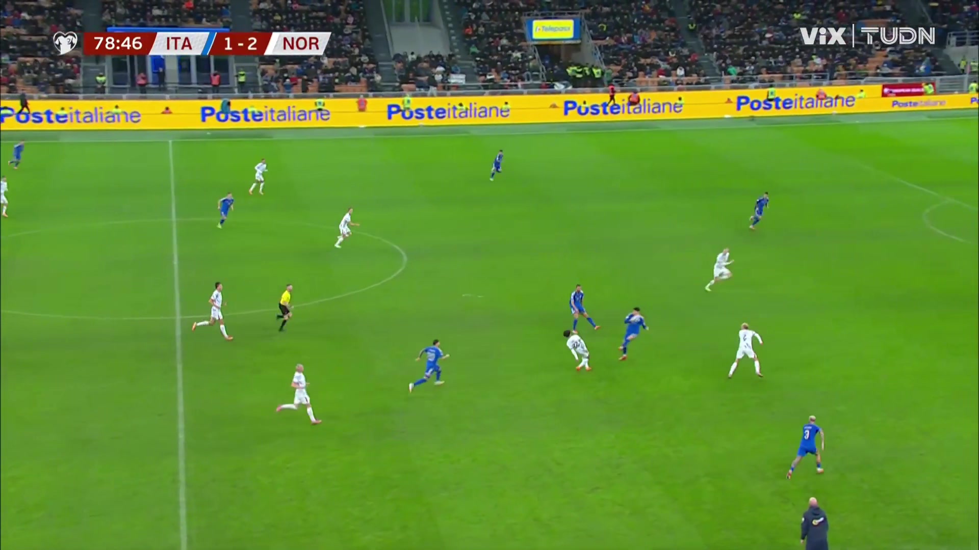 2分钟2球！巴斯托尼传球失误，哈兰德禁区内包抄破门