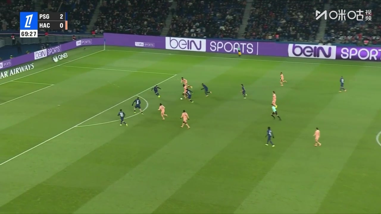 【集锦】法甲-李刚仁内维斯破门舍瓦利耶神扑 巴黎3-0勒阿弗尔