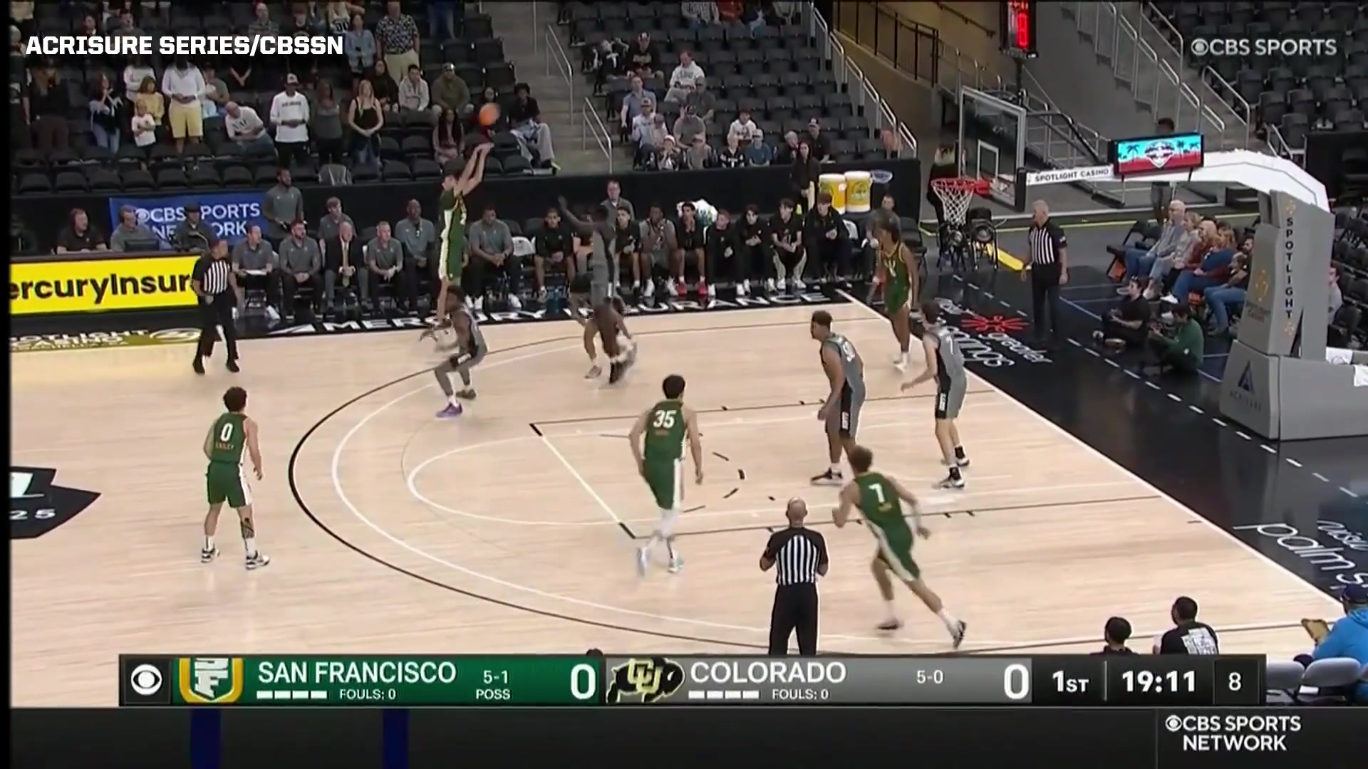 11月28日NCAA常规赛 科罗拉多大学79-69旧金山大学 全场集锦