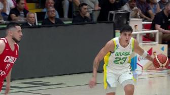 11月28日男篮世美预 智利男篮66-82巴西男篮 全场集锦