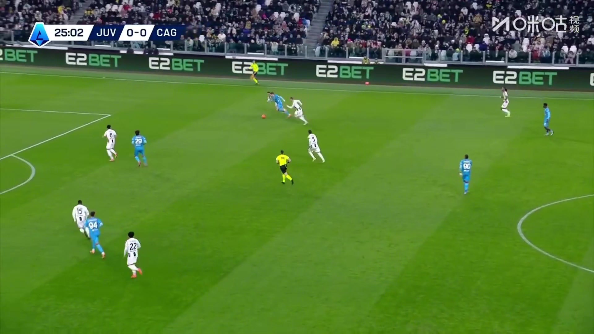 尤文0-1落后！科斯蒂奇被抢断，S·埃斯波西托破门