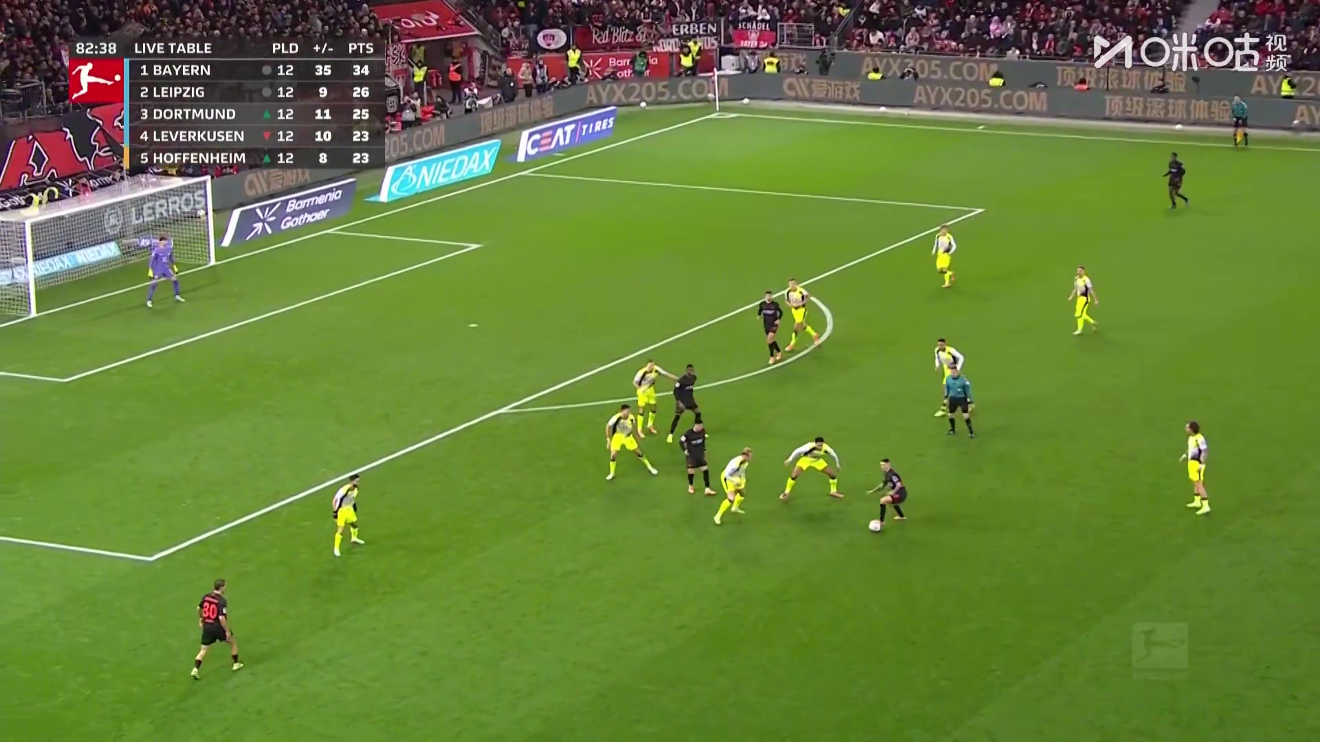 神来一脚！科法内杀到禁区抢射扳回一球