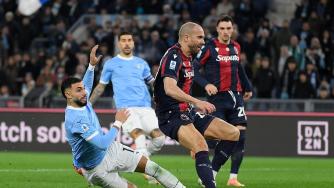 意甲-伊萨克森破门吉拉直红 十人拉齐奥1-1博洛尼亚