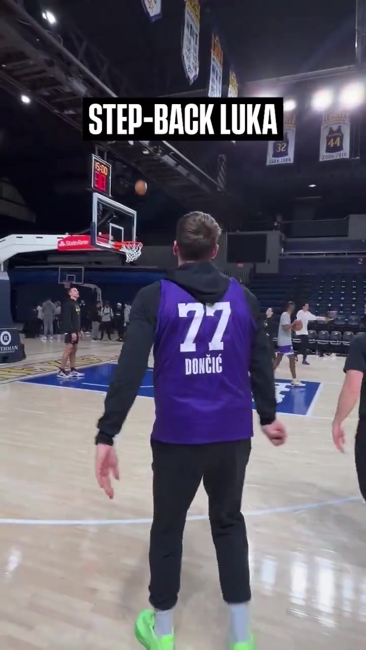 卢卡·东契奇回到湖人队，在费城参加投篮训练！