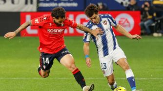 西甲-鲁本·加西亚传射穆尼奥斯破门 奥萨苏纳2-0莱万特