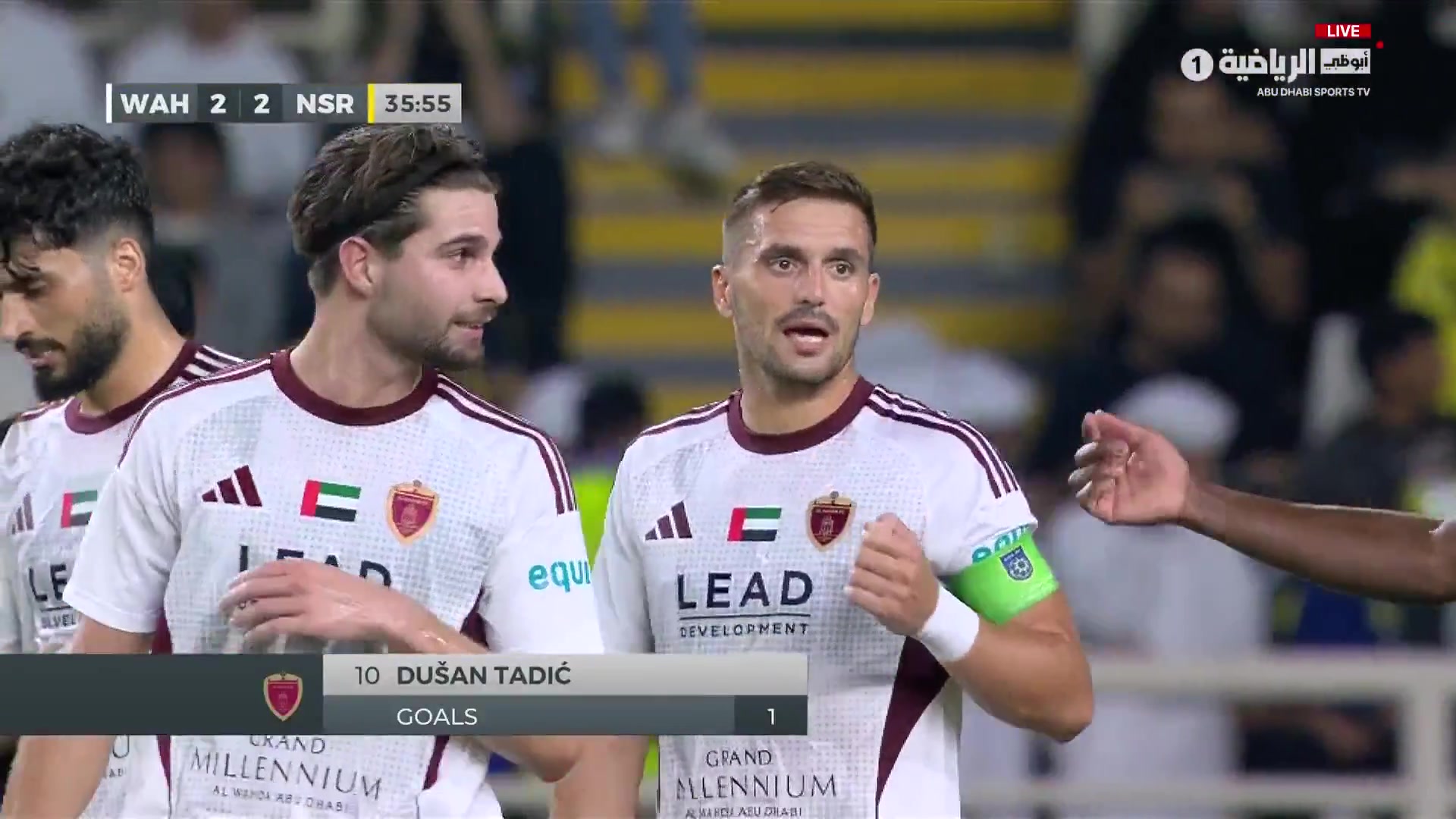 利雅得胜利2-2遭阿布扎比统一扳平！塔迪奇主罚点球破门！