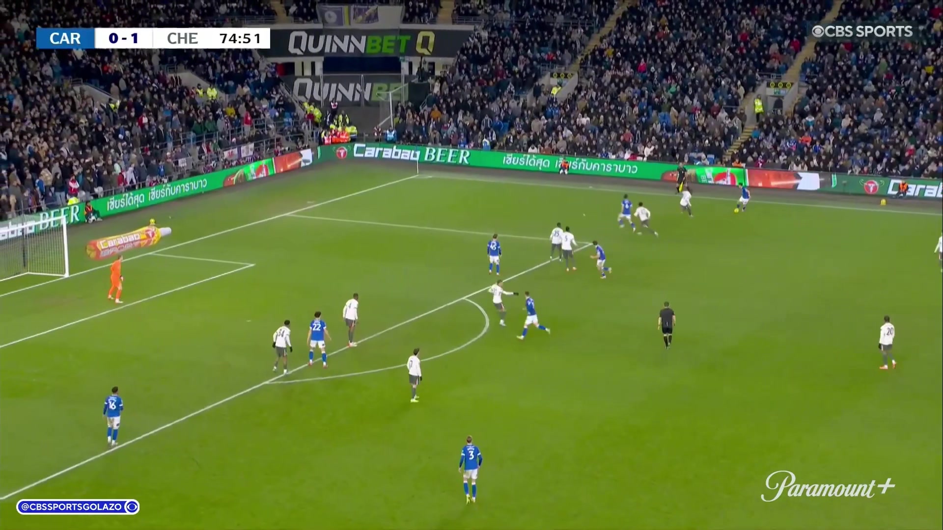 漏完了!卡迪夫城球员无人看防头球破门,切尔西被英甲队扳平 漏完了!卡迪夫城球员无人看防头球破门,切尔西被英甲队扳平